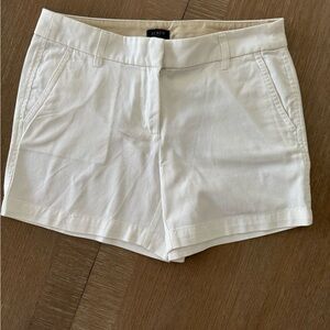 J. Crew White Chino Shorts Sz 4